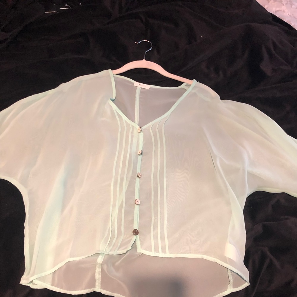 Light blue blouse